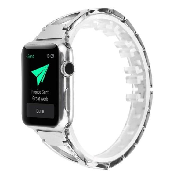 NEW Strap Chain Silm Stainless Band For Apple Watch - Picture 2 of 6